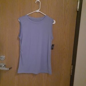 𝅺NEW  w/tag pro player women's cinch side muscle jacaranda  Shirt medium.A-49